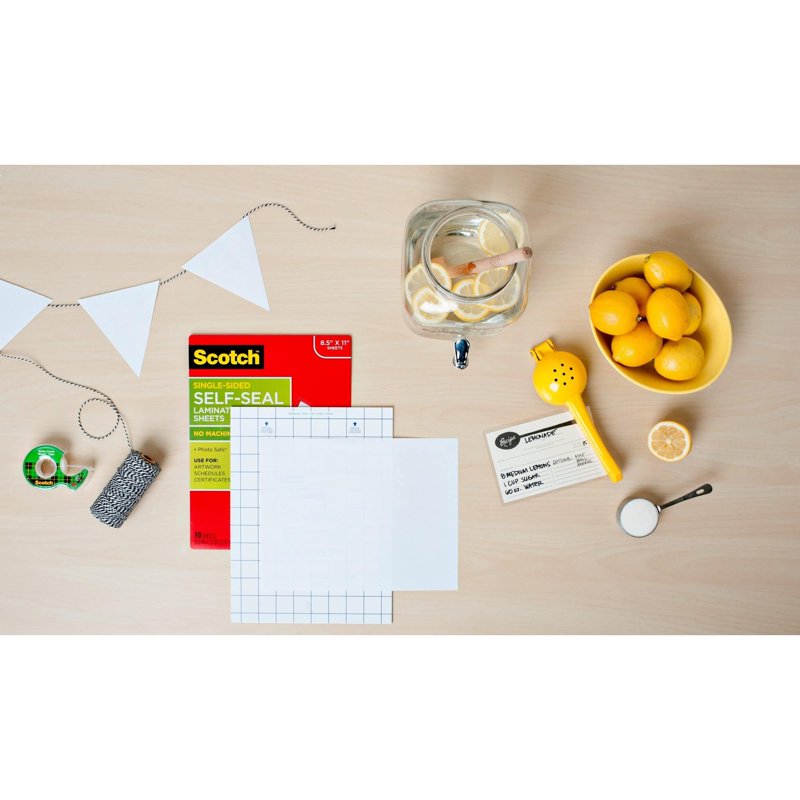 Laminating Sheets Letter Size 9x12 Inches - Pack of 50, Single Sided