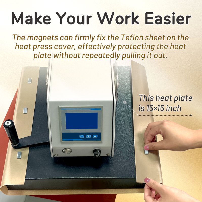 XL 16x24 Inch PTFE Teflon Sheets for Heat Transfer Sublimation & Crafting