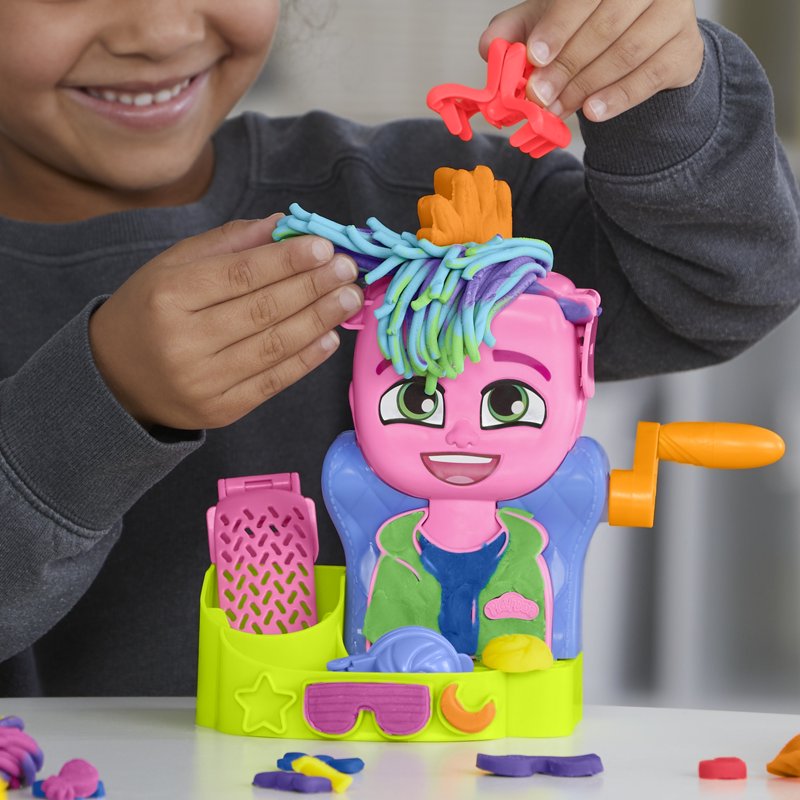 Play-Doh Hair Styling Salon Playset with 6 Cans for Kids Ages 3+