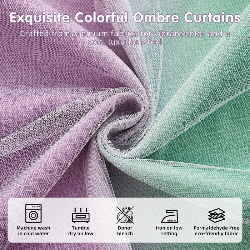 Kids Blackout Curtains with Star Cutouts - Double Layer Bedroom Window Drapes