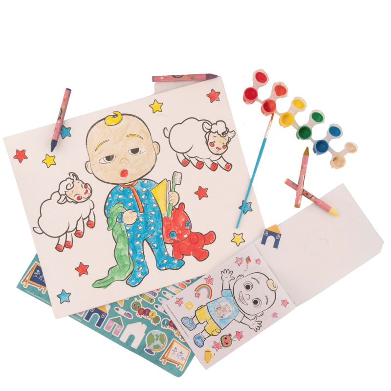 Kids Art Set with Stickers Markers Paint Canvas - 1000+ Piece Craft Kit for Children