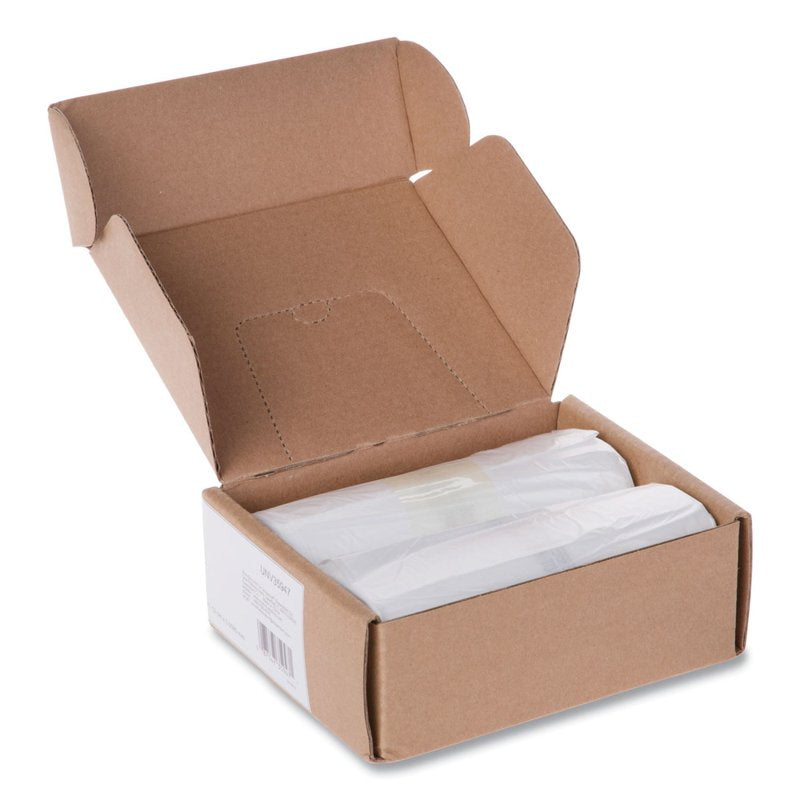 High-Density Shredder Bags 2048 oz Capacity - Clear 100 Count Box