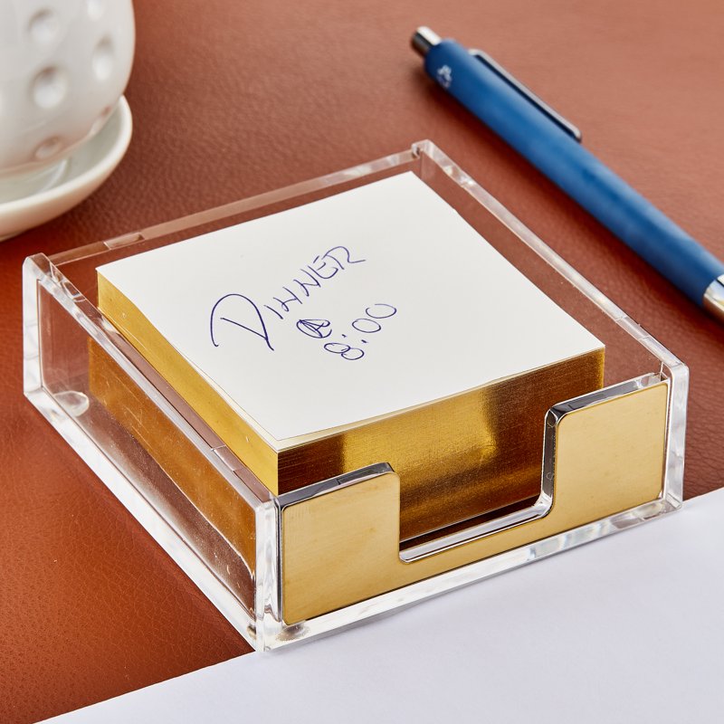 Gold Sticky Notes 300 Count - Elegant Desk Organizer Reminders & To-Do List