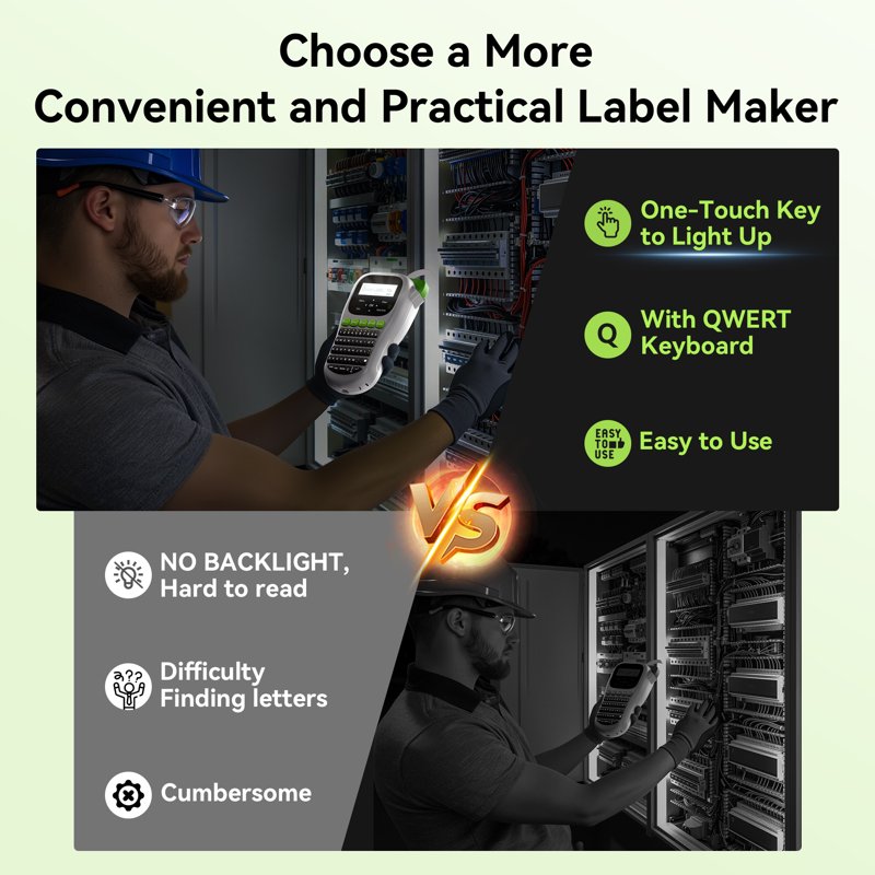Handheld Label Maker with Tapes - Portable Label Printer for Home & Office