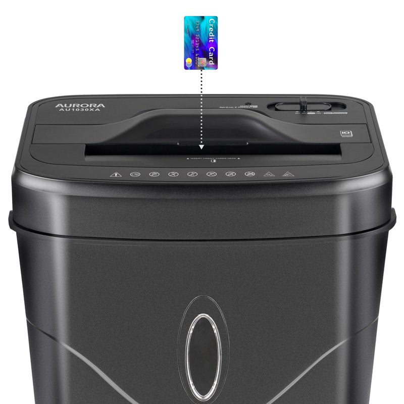 Crosscut Paper and Credit Card Shredder with 4.4-Gallon Wastebasket - 10 Sheets