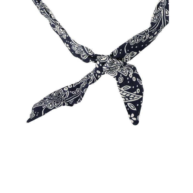 Faux Turquoise Bandana Charm Necklace for Women - Adjustable Boho Jewelry
