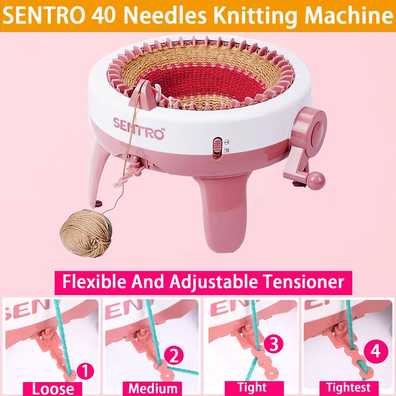 40 Needle Knitting Machine for DIY Weaving and Circular Knitting