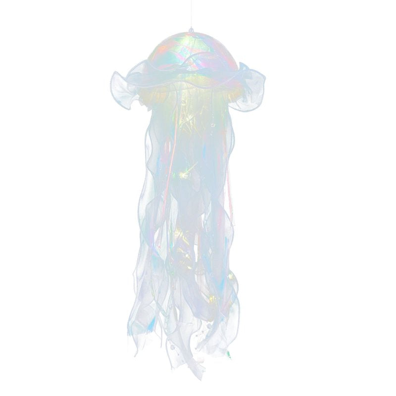 Glowing Jellyfish Lantern Handheld LED Lamp Hanging Decor for Party & Holiday