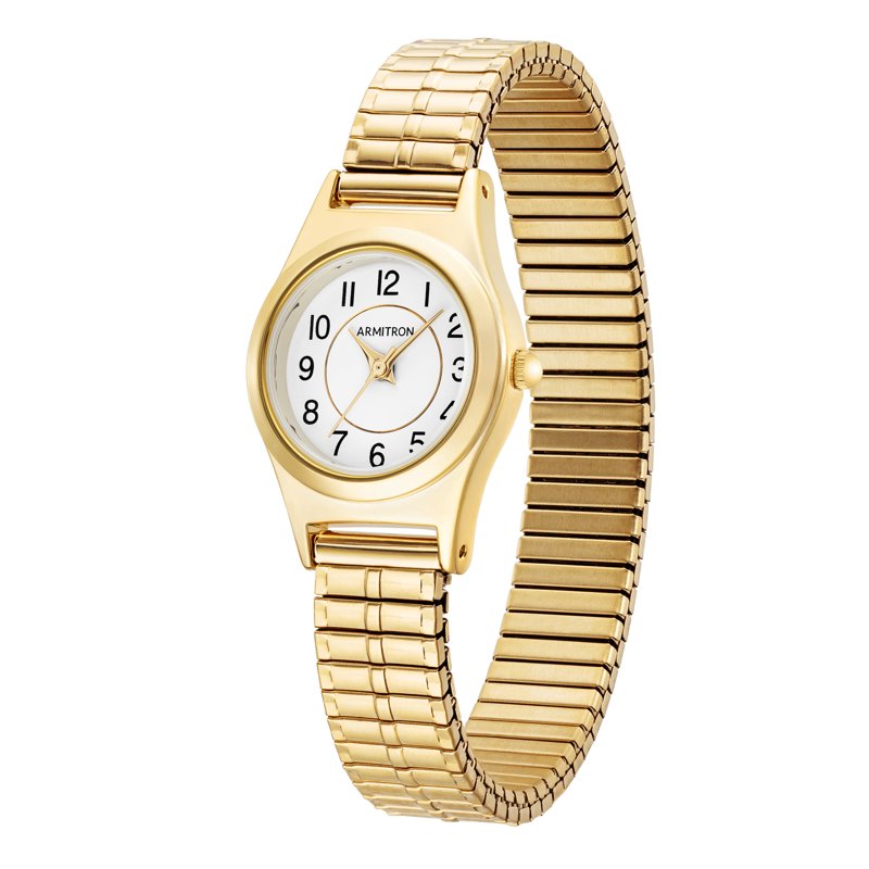 Women's Gold-Tone Expansion Band Wristwatch - Classic Analog Timepiece