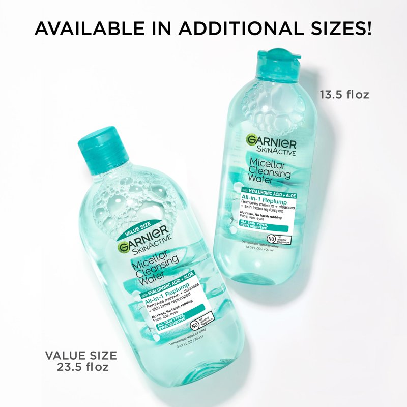 Micellar Cleansing Water with Hyaluronic Acid for Face & Eyes - All Skin Types