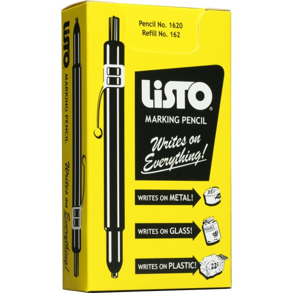 Refillable Mechanical Marking Pencils for Metal Glass Surfaces - Pack of 12