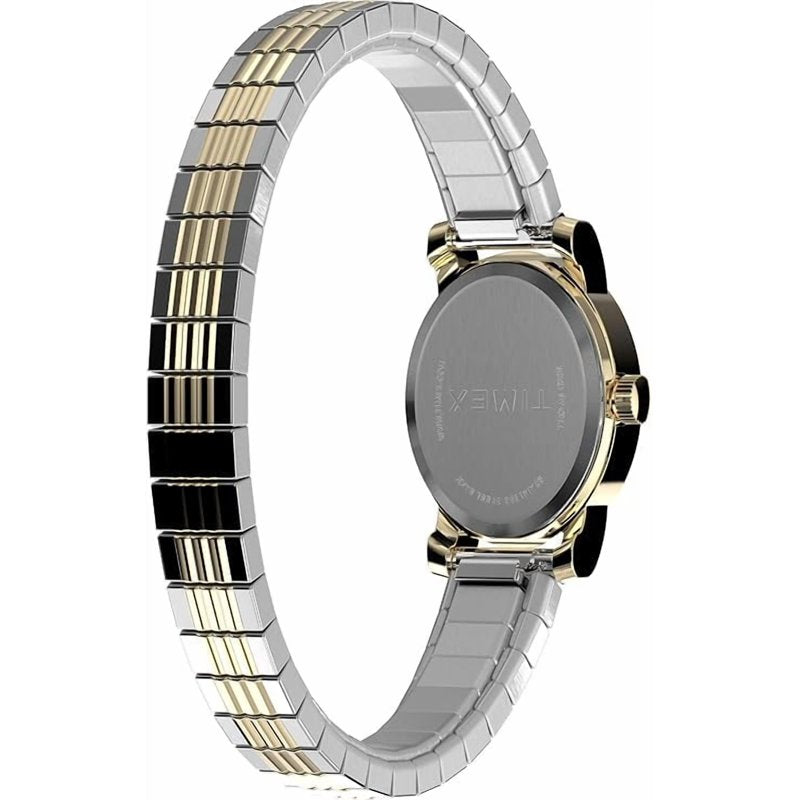 Timex Women's Cavatina 18mm Watch with Mother of Pearl Dial & Two-Tone Band