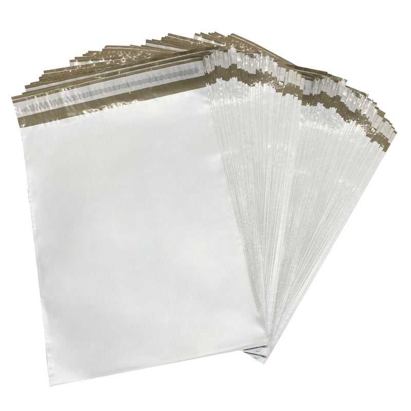 Poly Mailer Bags 12x15.5 Inches - Waterproof Self-Sealing Shipping Envelopes, Pack of 100