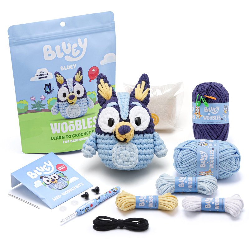 The Woobles Beginner Crochet Amigurumi Kit – Bluey Variation