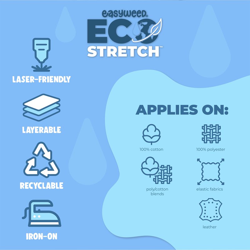 EcoStretch Heat Transfer Vinyl for Garments - White 60"