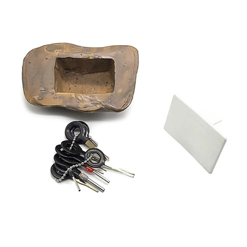 Outdoor Faux Rock Key Hider - Weatherproof Rust-Resistant Hidden Key Storage