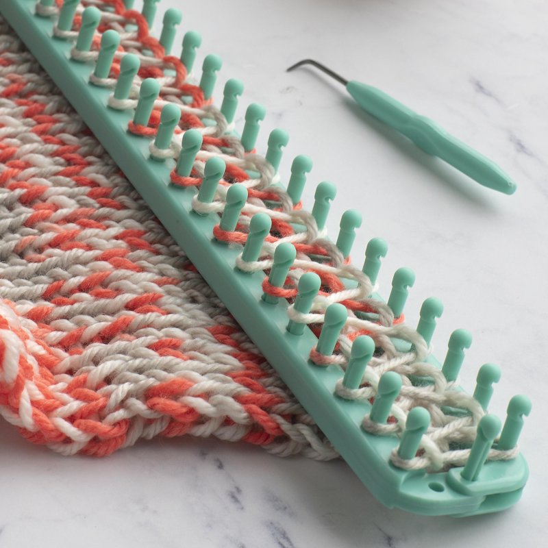 Kids Loom Set for Knitting & Crafting - 6-Piece Multicolor Looms with Hook & Needle