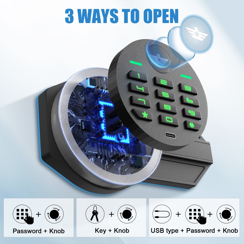 Large Fireproof Digital Safe Box with Deposit Slot Home Security Safe - 6.0 Cu Ft