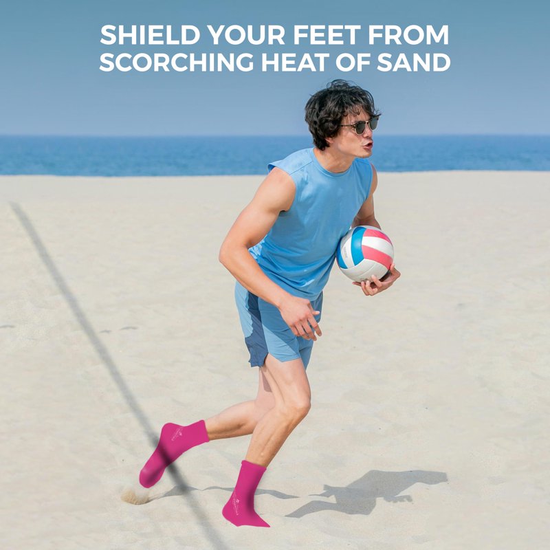 Breathable Swim Socks for Adults - Protective Beach Footwear, Multiple Sizes & Colors