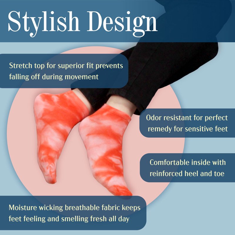 Assortment H: BambooMN Men’s Tie-Dye Ankle Socks 4 Pairs – 6-10