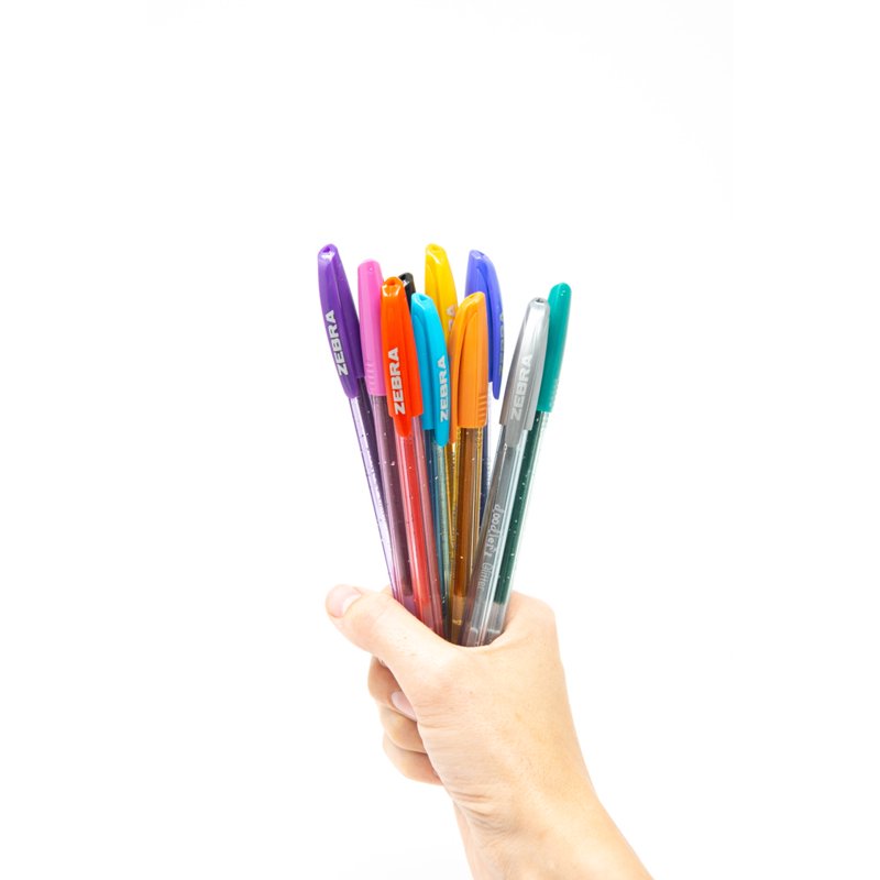 Zebra Doodlerz Gel Stick Pens, 60-Count, Assorted Colors, Bold 1.0mm Point (Variation: Single)