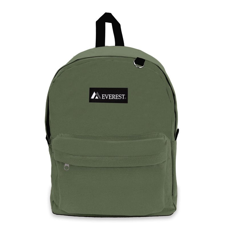 Unisex 16.5-Inch Classic Backpack with Spacious Main Compartment and Front Zipper Pocket