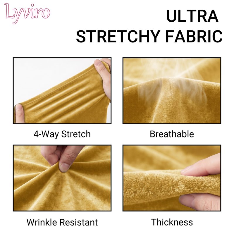 Stretch Velvet Fabric by The Yard - Soft, Elastic Upholstery & Crafts