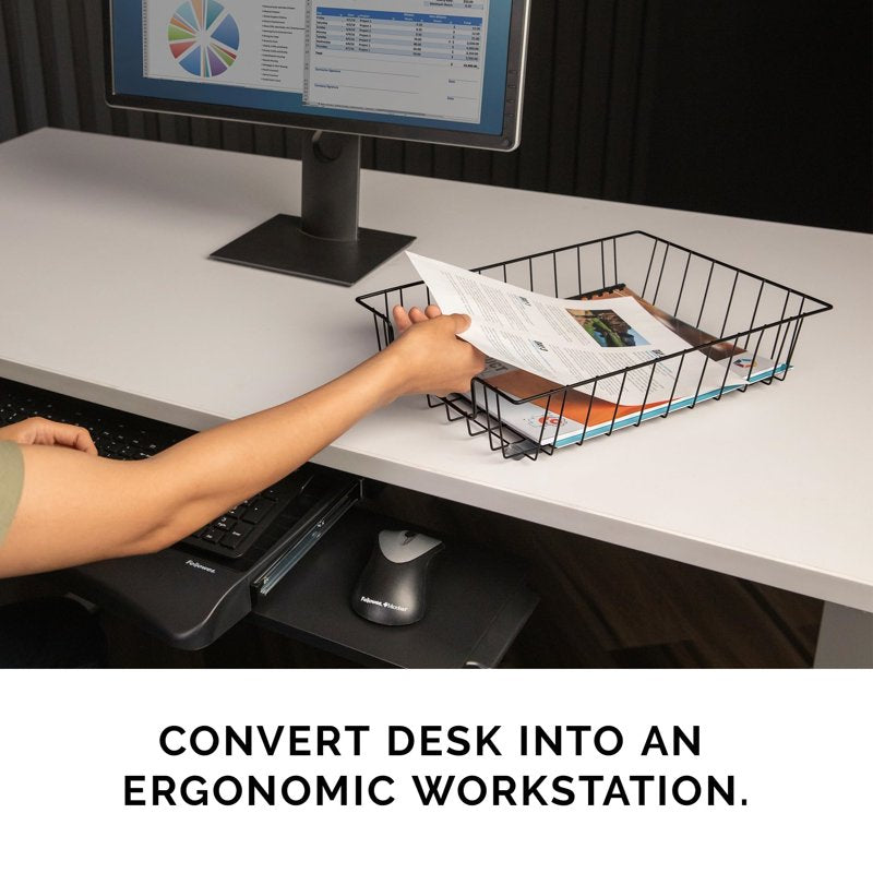 Fellowes Metal Letter Tray 3-Inch Desktop Paper Organizer
