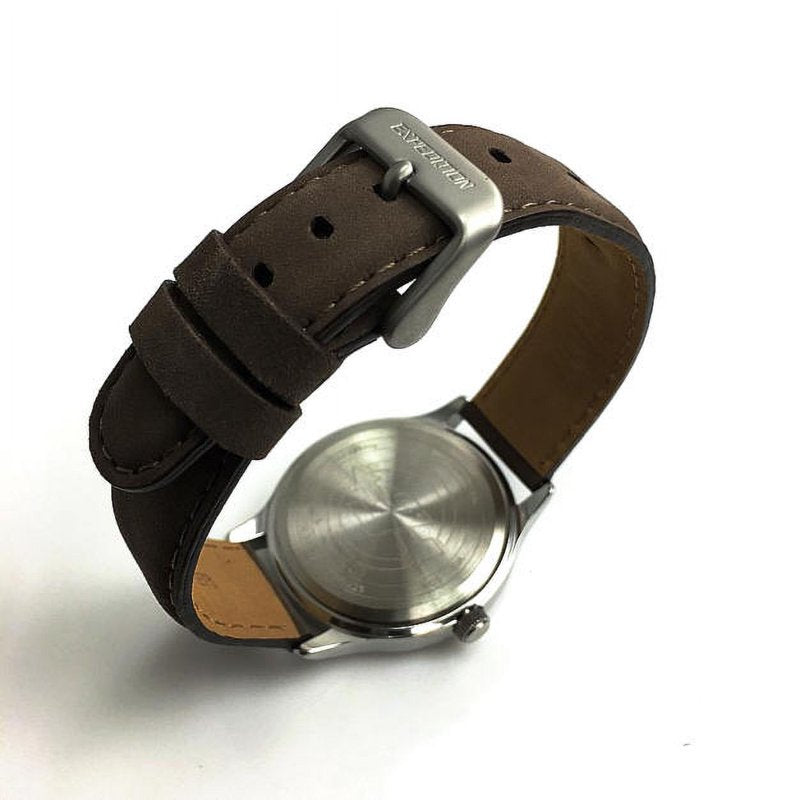 Men's Expedition Metal Field Watch with Leather Strap - 39mm Outdoor Watch