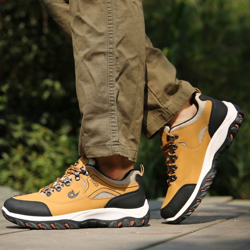 Men's Hiking Shoes Wide Toe Climb Running Shoes Non-Slip Arch Support