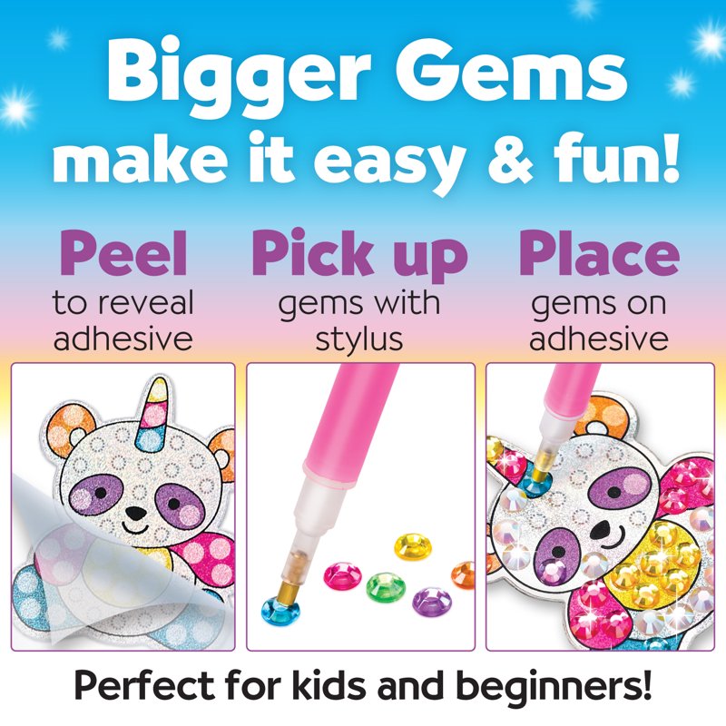 Diamond Painting Kit for Kids - Unicorn Art & Craft Set with 1,000+ Gems