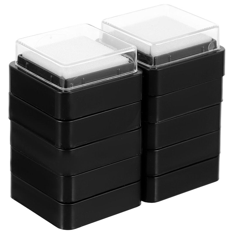 10-Pack Blank Ink Pads for Stamps Refillable Craft Ink Pad White