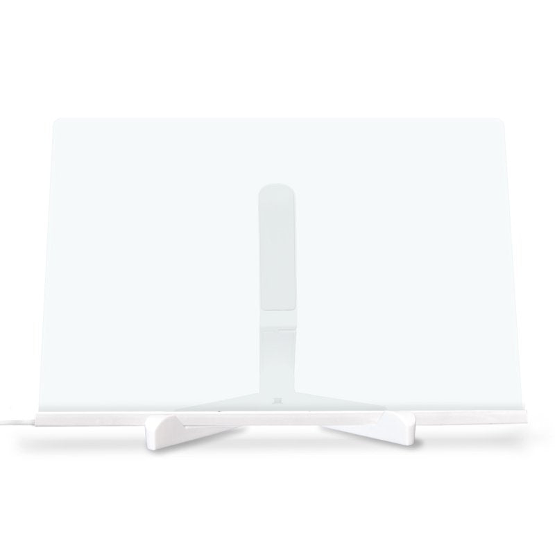 12 Inch Neon Glow LED Light-Up Message Board with Stand and 7 Color Markers