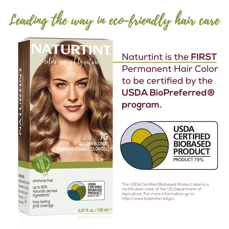 Natural Hair Color Kit - Permanent Blonde, Copper, Brown Shades, 2 Pack