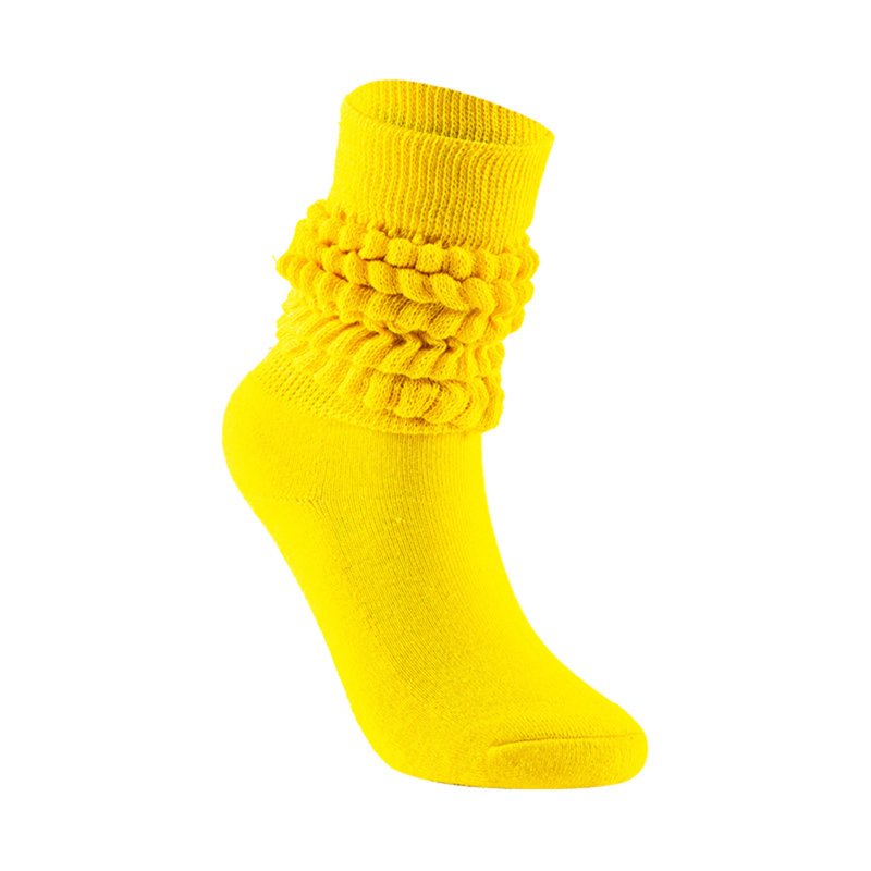 Z03 Yellow Unisex Medium High Tube Bubble Socks - Compression Crew Socks