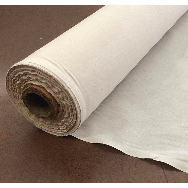 Unbleached Cotton Muslin Fabric by the Yard - 60 Inch Wide for Sewing & Crafts
