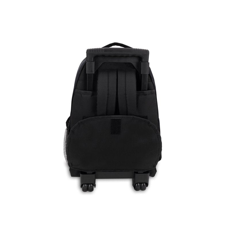Unisex Wheeled Backpack with Multiple Pockets & Telescoping Handle
