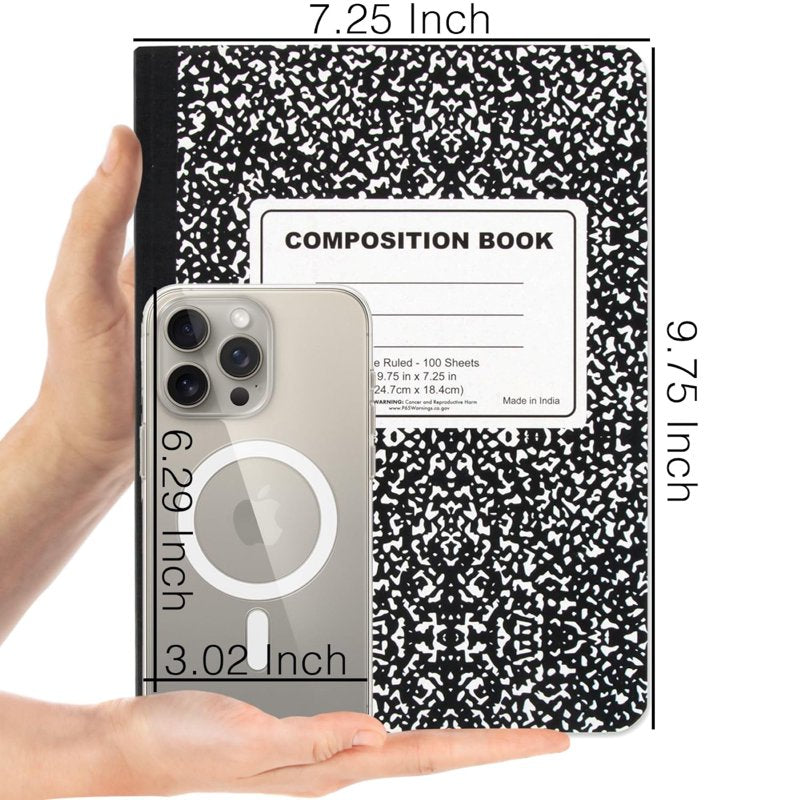 Bulk Composition Notebooks - Wide Ruled Marble Cover, 200 Pages, 50 Pack