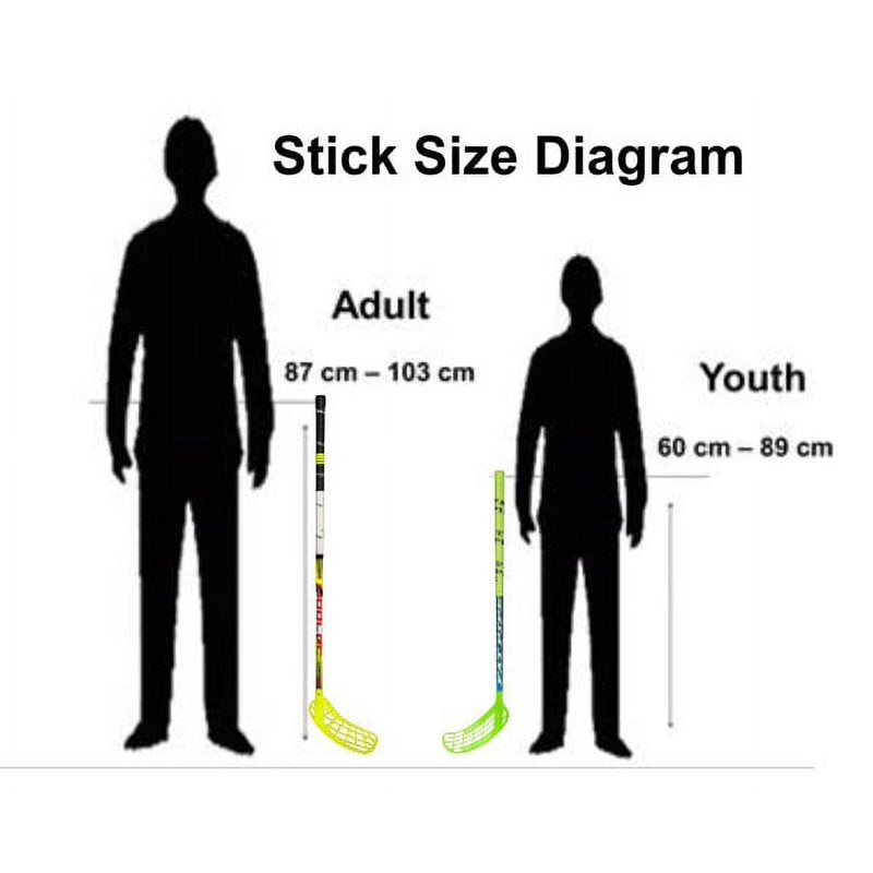 Junior Floorball Stick 77cm - Beginner Indoor Hockey Stick for Youth