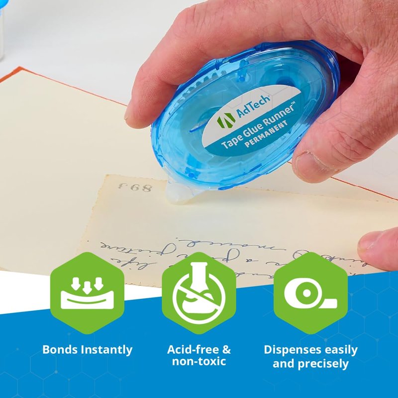 Double Sided Crafting Tape 4 Pack - Permanent Adhesive for Scrapbooking & DIY