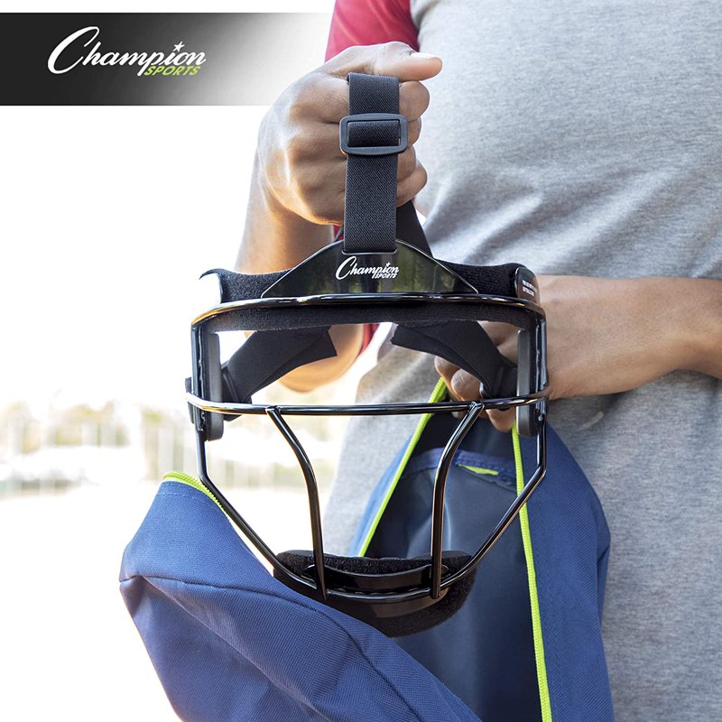 Steel Softball Face Mask for Adults - Fielders Mask with Adjustable Fit & Wide Vision