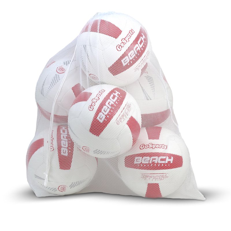 Outdoor Beach Volleyball Set 6 Pack - Regulation Size & Weight with Pump & Mesh Bag