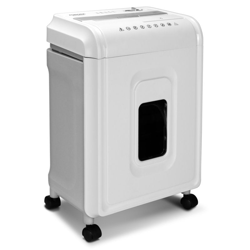 Anti-Jam 12-Sheet Crosscut Paper & CD Shredder - 4-Gallon Bin