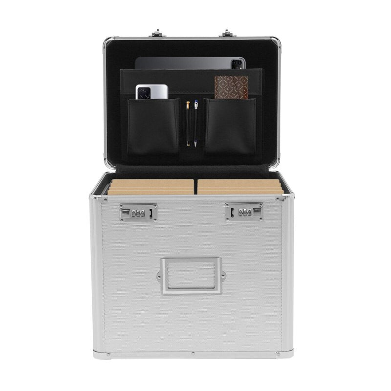 Fireproof Document Organizer Box Safe with Lock for Home Office Storage