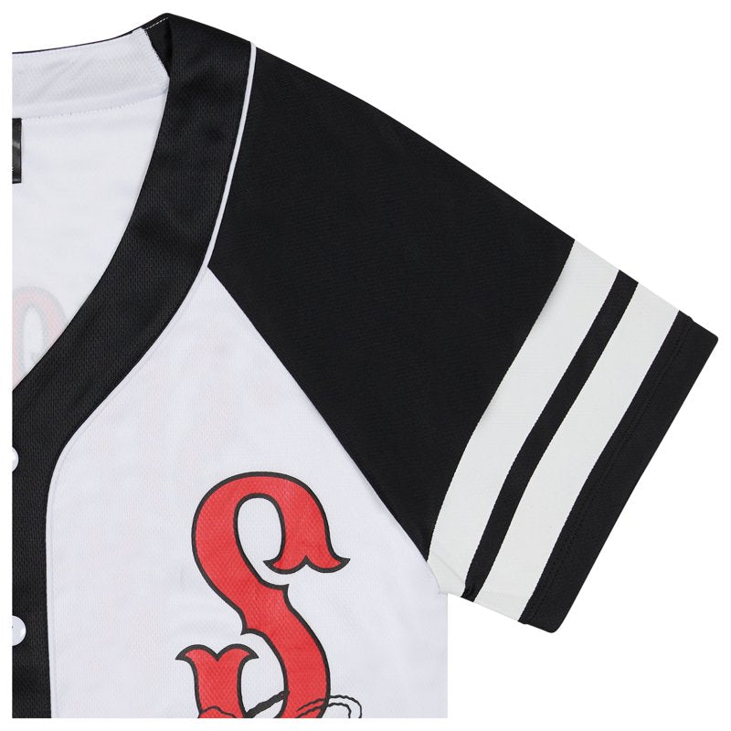 Ladies Snoopy Baseball Jersey Shirt - White, Medium, Sports Style