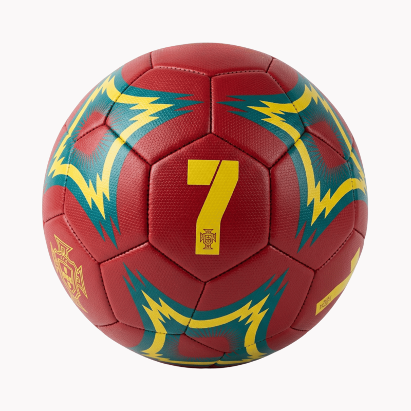 Portugal National Team Soccer Ball – Icon Sports, Size 2, Maroon/Gold/Green, Official Licensed, Variation 2