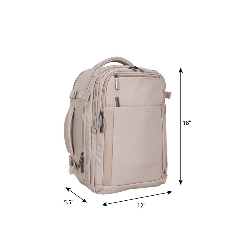 Nylon Travel Backpack with 15-Inch Laptop Sleeve - 18 Inch Carry-On