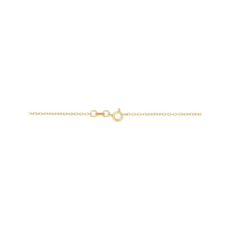 Sterling Silver and 18K Gold Plated Cross Pendant Necklace - 18 Inch Faith Jewelry