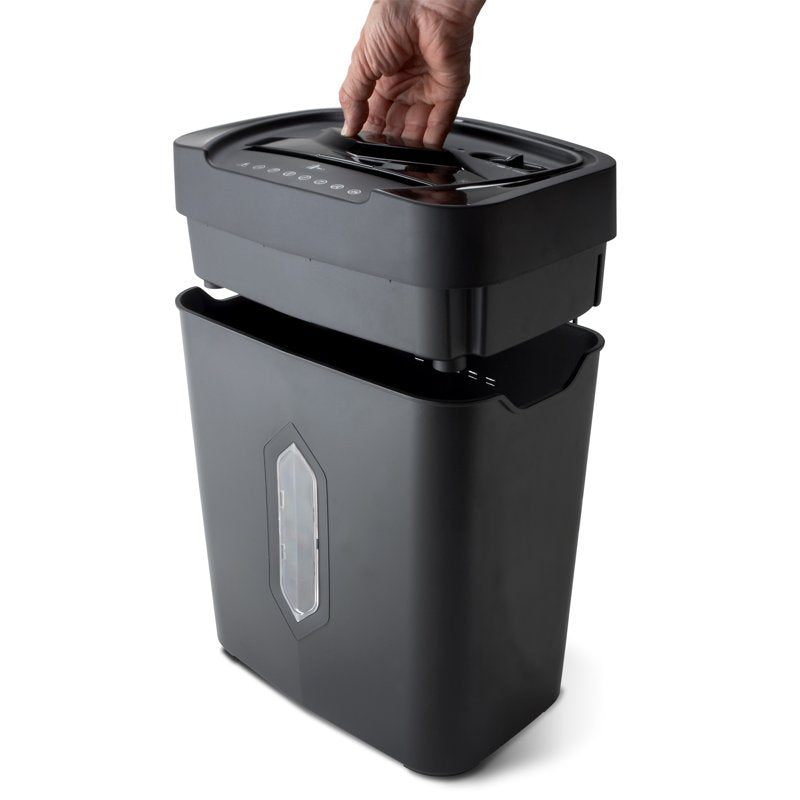 Crosscut Paper and Credit Card Shredder with 12-Sheet Capacity, 5.2-Gallon Bin