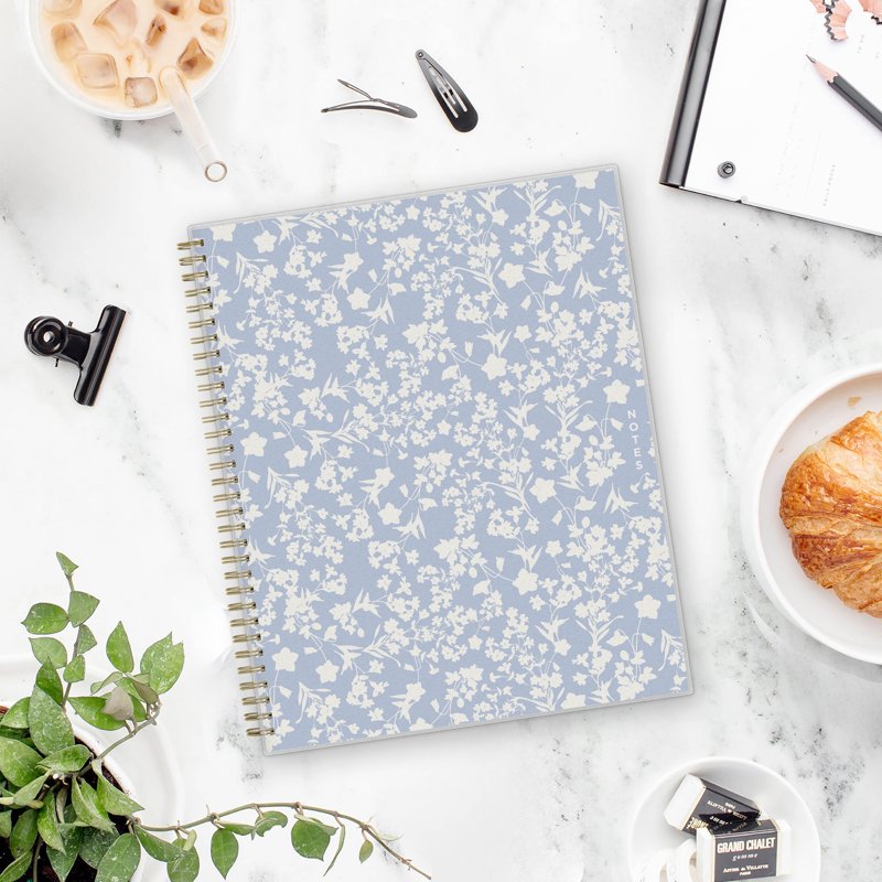 Blue Sky 8.5x11 Lined Notebook - Durable Cover, Perforated Pages